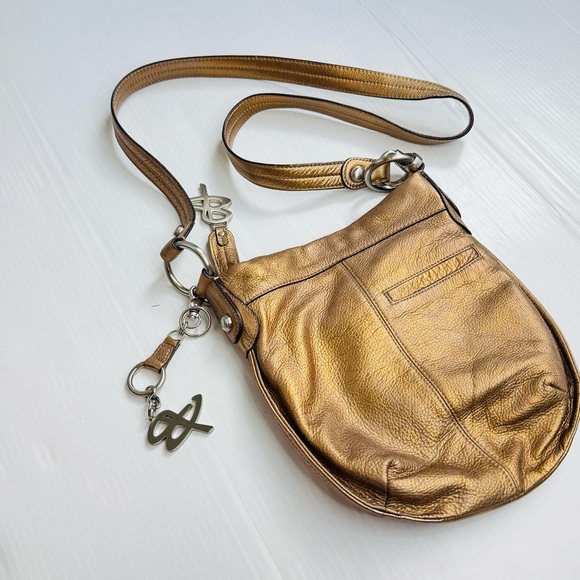 B. Makowsky Metallic Gold Crossbody Bag - Picture 8 of 16